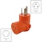 Ac Works Plug Adapter, L6-20R, 10-30P, L6-20P, 10-30P, 0 ft., Orange AD1030L620 - alternate 7